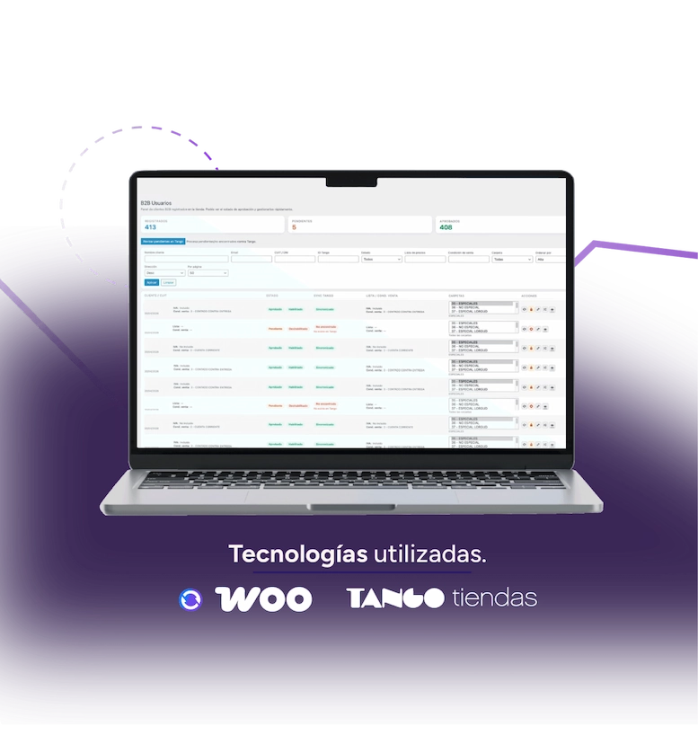 Tienda y gestión, conectadas.